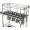 Hardware Resources 8" Polished Chrome STORAGE WITH STYLE Metal "No Wiggle" Soft-close Utensil Base Pullout SWS-UBPO8PC - alternate 2
